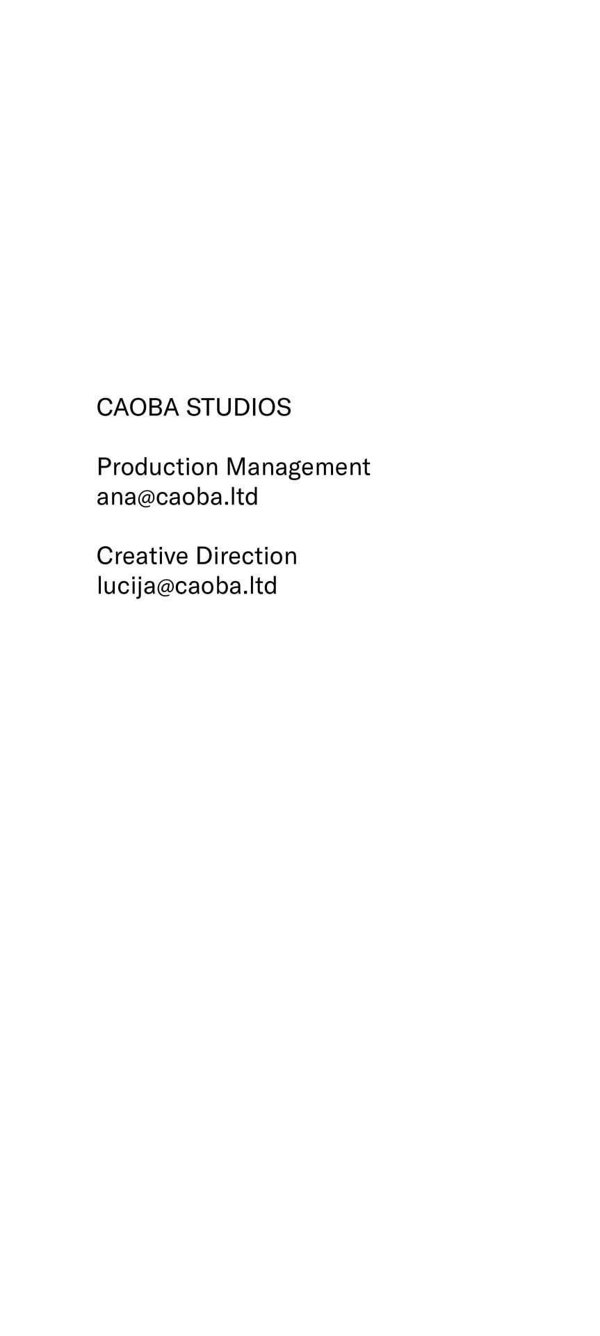 CAOBA STUDIOS
